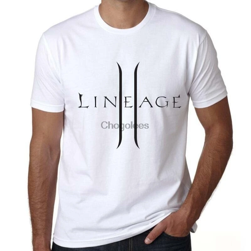 Lineage 2 Мужская футболка с изображением хаотического престола новый дизайн -