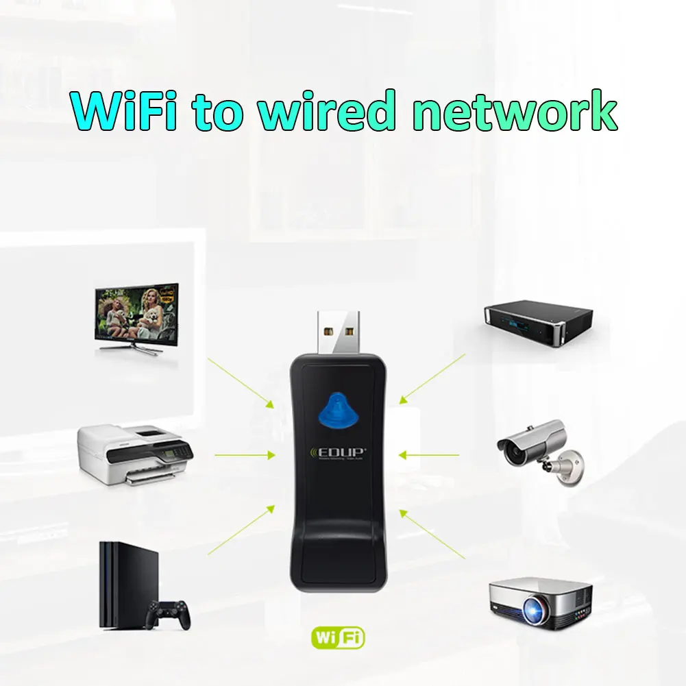 

EDUP Portable Network Card WiFi Wireless Adapter Network LAN Card 300Mbps Smart TV Wireless USB WiFi Lan Adapter