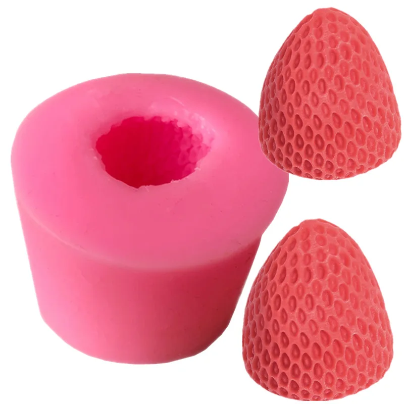 

Вся Клубника Силиконовые формы мороженое, мусс форма для шоколада со шпилькой, креативный, ручная работа, ароматическая свеча формы украшен...