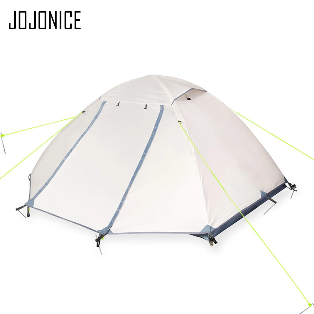 

1-2 Person Camping Tent Hiking Travel Large Space Double Layer Outdoor Windproof and Rainproof Four Seasons Big Tents Grassland