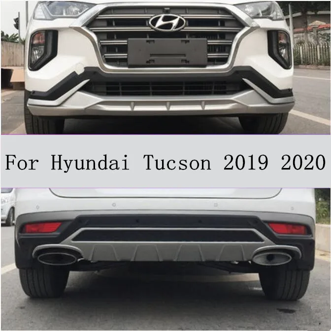 Новый Tucson ABS Хромовая автомобильная пленка для передней панели + задние защитные