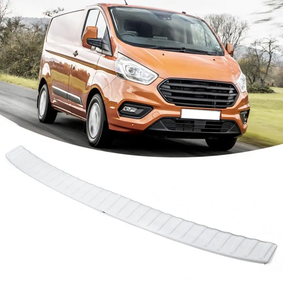Защитная крышка для порога задней двери из нержавеющей стали Ford Transit Custom 2012 2013 2014