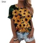 Женская одежда с рисунком бабочки и цветком Элегантная осень-осень 2021 г. Рубашка Одежда Футболка Женские топы Женские футболки с принтом и графикой