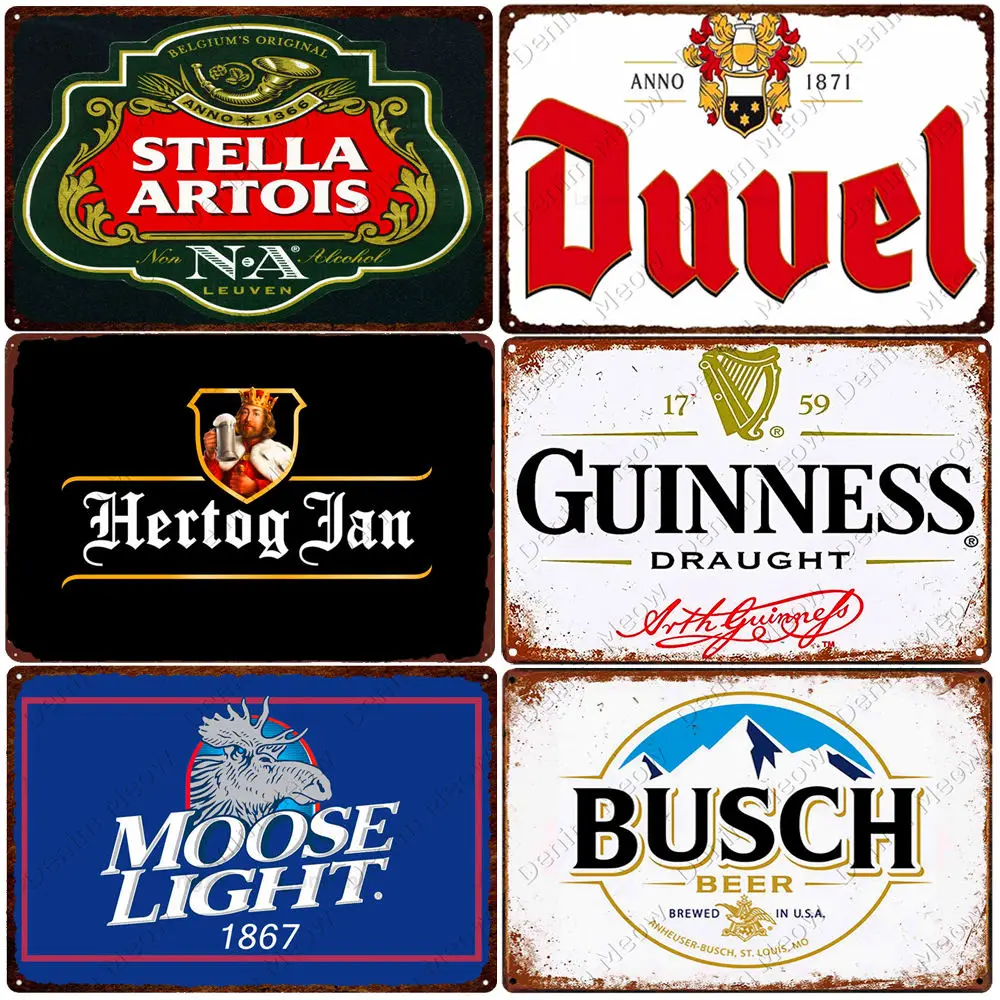 

Netherlands Belgium Beer Vintage Metal Tin Sign Home Bar Club Decorative Plaque Man Cave Posters Irish Whiskey Wall Decor N380