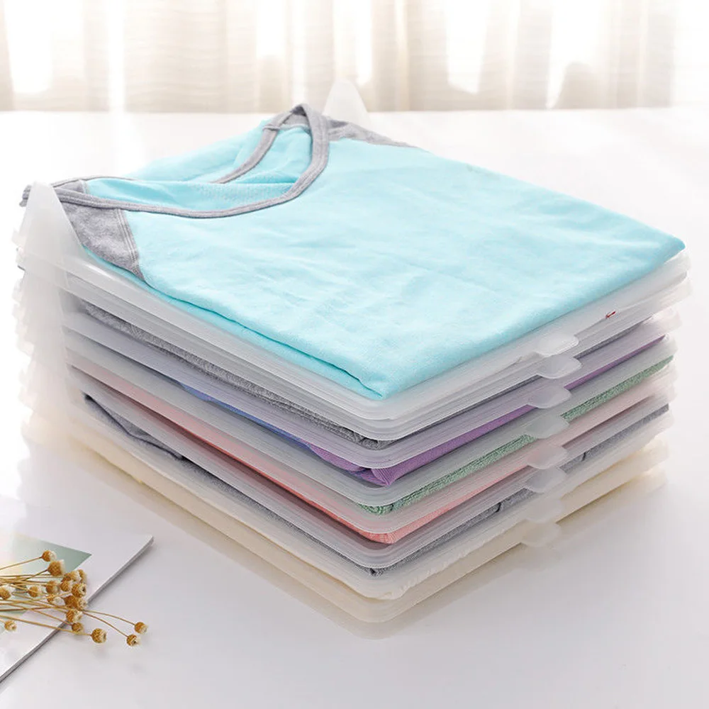 10pcs 32X26X5.5CM PP Clothing Folder Board Folding Pajamas Shirt Storage Arrangement T-Shirt Shorts Home | Дом и сад