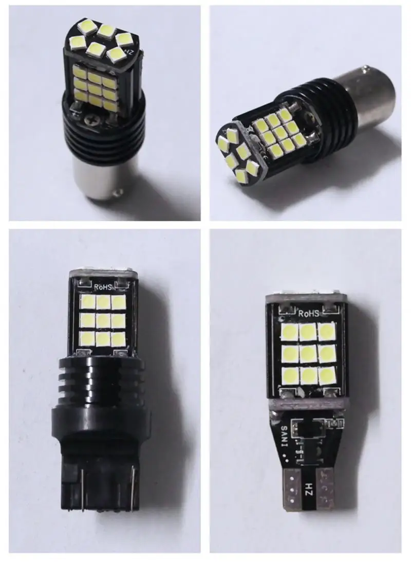 1 шт. светодиодный сигнальный фонарь P21W 1157 BA15S 24SMD 3030 стоп-сигнал поворота задний
