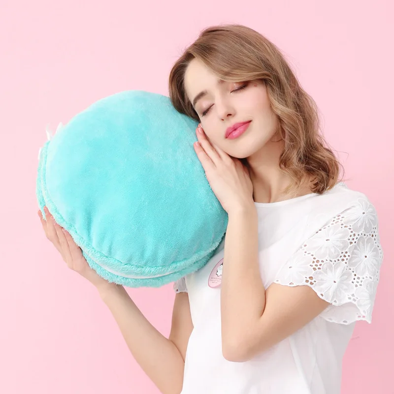 Подушка &quotмакарон&quot macaroon круглая белая красная желтая синяя зеленая подушка