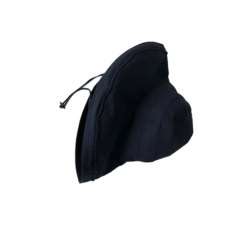 

Hat Female Summer Internet Celebrity Big Brim Fisherman Hat Artistic Janpanese Seaside Travel Sun Hat Sun Protection