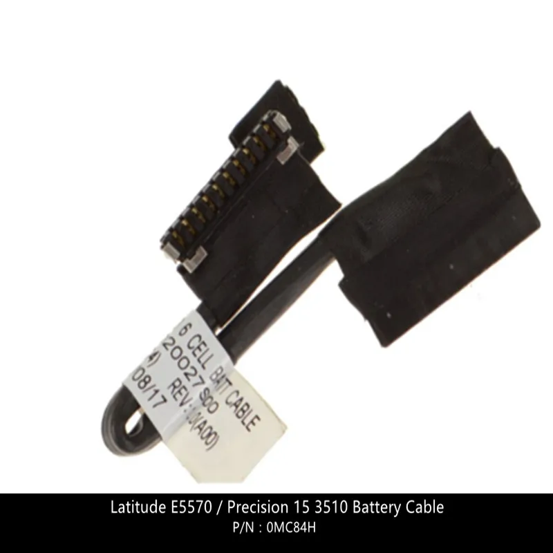 For Dell Latitude E5570 / Precision 15 3510 Battery Cable for 6 Cell Battery - MC84H 0MC84H w/ 1 Year Warranty