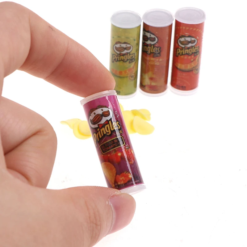 

4Pcs/set 1:12 Dollhouse Miniature Food Potato Kitchen Food For Dollhouse Decals New Chips Bottles Dolls