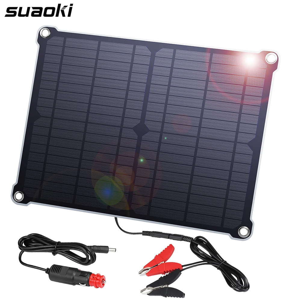 Портативная солнечная панель Suaoki 16 Вт 18 в зарядная плата 10 мм водонепроницаемое