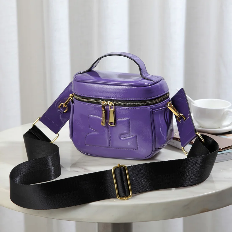 

WOONAM Fashion Handbag Genuine Calf Leather Cosmetic Case Shoulder Crossbody Bag WB1201