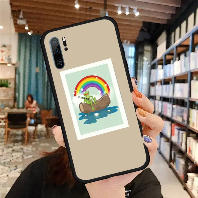 

Kermit the Frog funny Phone Cases For Huawei honor Mate P 9 10 20 30 40 Pro 10i 7 8 a x Lite nova 5t Soft silicone funda