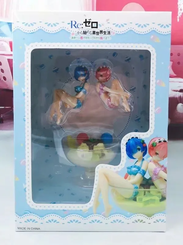 Аниме сексуальные девушки фигура Re: жизнь в другом мире от zero Rem Ram Pudding Ver. ПВХ