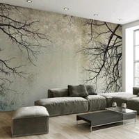 custom 3d photo wallpaper home decor nordic style creative abstract art tree branches papel de parede desktop mural wallpaper 3d
