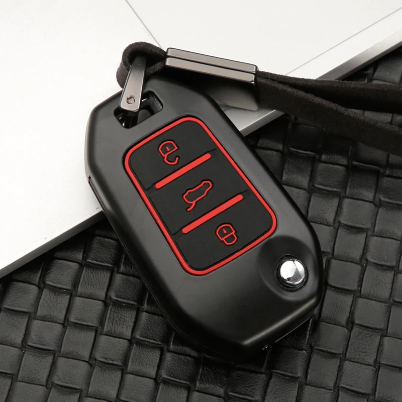 Цинковый сплав + силиконовый чехол для автомобиля корпус дистанционного ключа