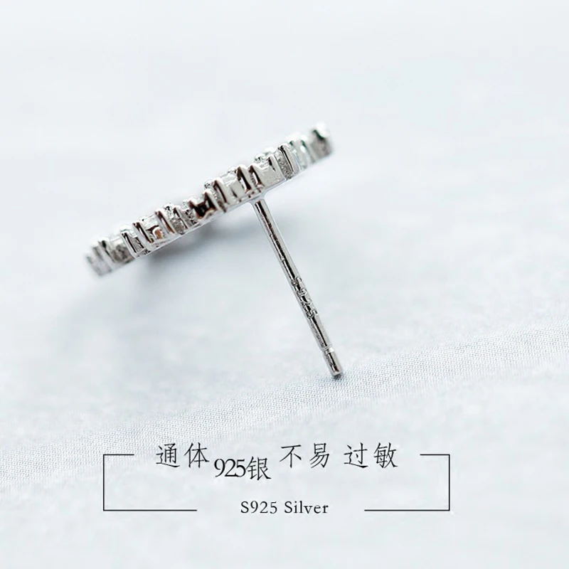 Горячая Распродажа серьги из стерлингового серебра 925 пробы с кубическим