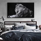 Картина на холсте, современная картина с животными, настенное искусство, холст, печать изображения льва, постеры для гостиной, Декор без рамки