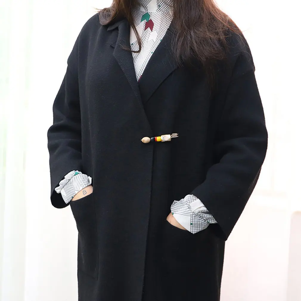 Женская бутоньерка в богемном стиле Высококачественная Бирюзовая брошь с