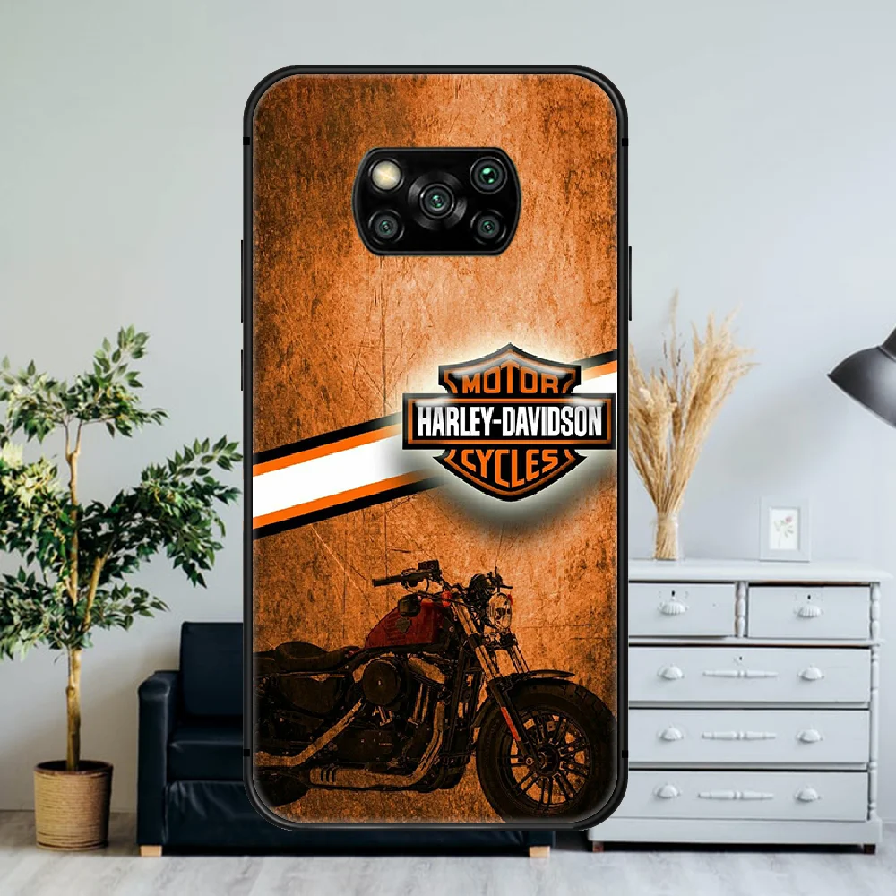 

Harley Davidson Motorcycle Phone Case For Xiaomi Mi Note 10 A3 9 MAX 3 A2 8 9 Lite Pro Ultra black Back Fashion Cell Pretty