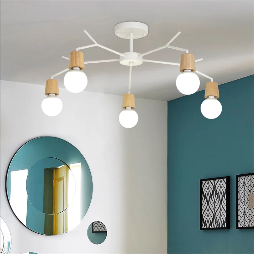 Ретро арт паук потолочный светильник Железный Эдисон лампа винтажный Лофт