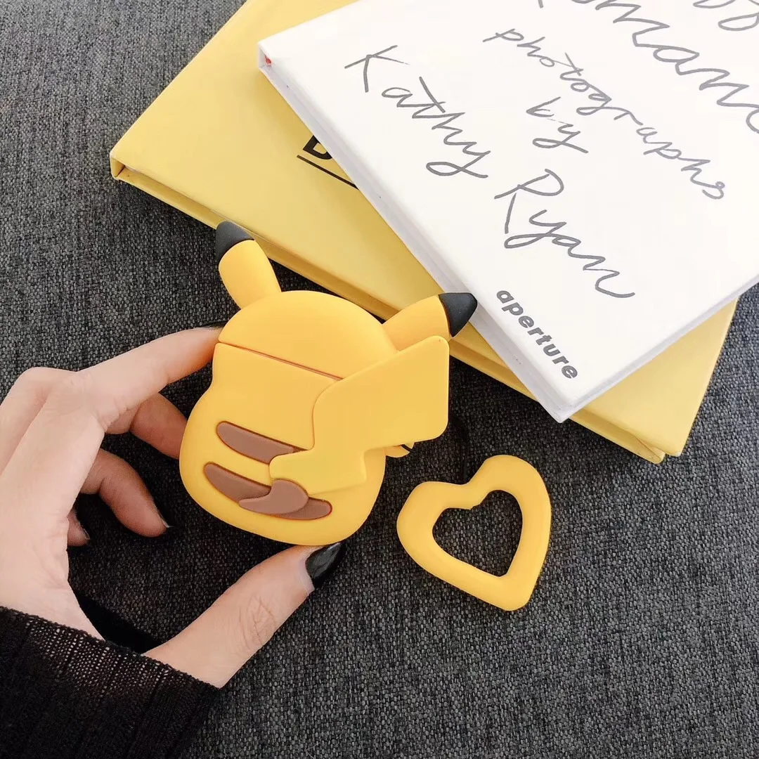 Pokemon Pikachu Airpods Case Airpods1 2 Cute Cartoon Psyduck Bluetooth Headset Shell Men Women Unisex Birthday Gift 2021 New | Дом и сад