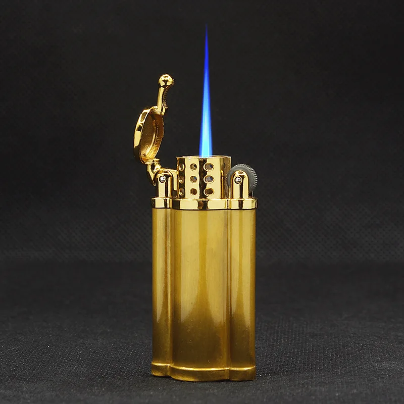 

Grinding wheel straight-charge inflatable wind-proof lighter Creative cylindrical aeration lighter
