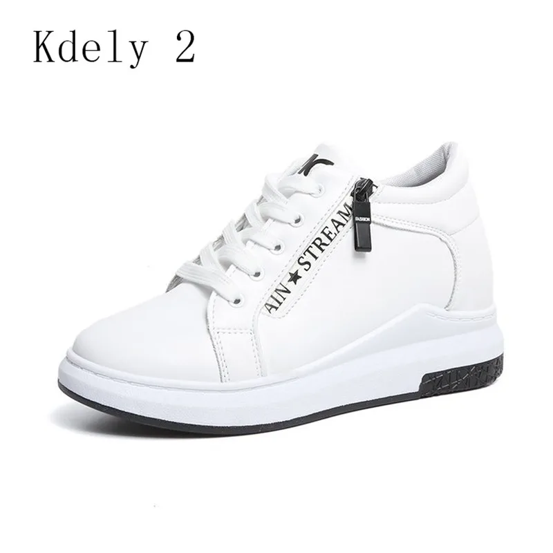 

Winter Fur Sneakers Platform Woman 2020 Autumn High Top Female Casual Shoes Wedge Side Zipper Fashion Warm Snow Sneakers