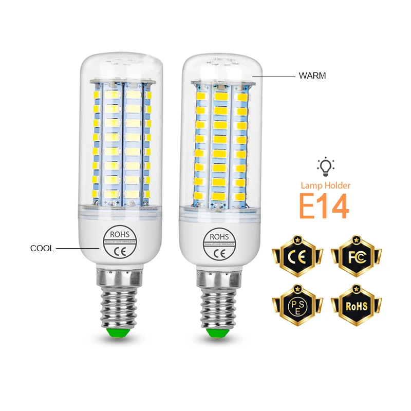 Сопротивление мощности кукурузный светильник 72 светодиодный SMD 5730 Epistar чип E27/E14/B22