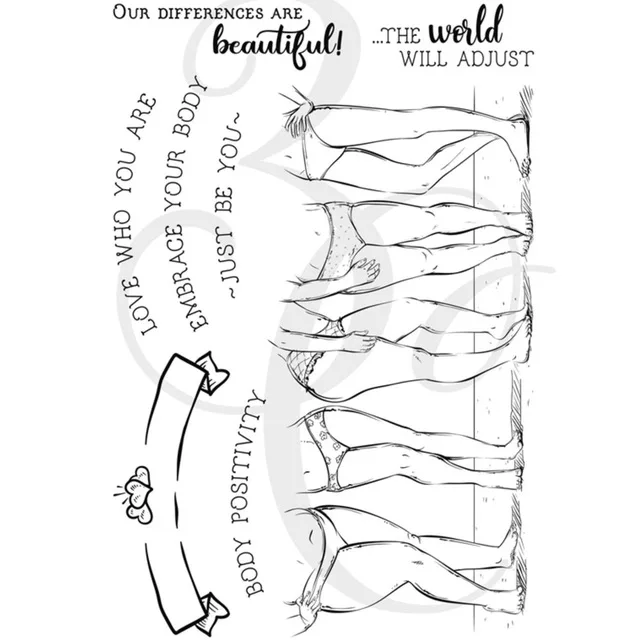 Нога прозрачный чистый силикон штамп/печать для DIY Скрапбукинг/фотоальбом