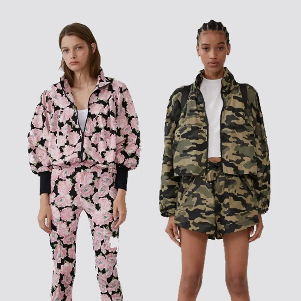 Женская куртка ZA новая зимняя Двусторонняя нейлоновое пальто подходящего цвета