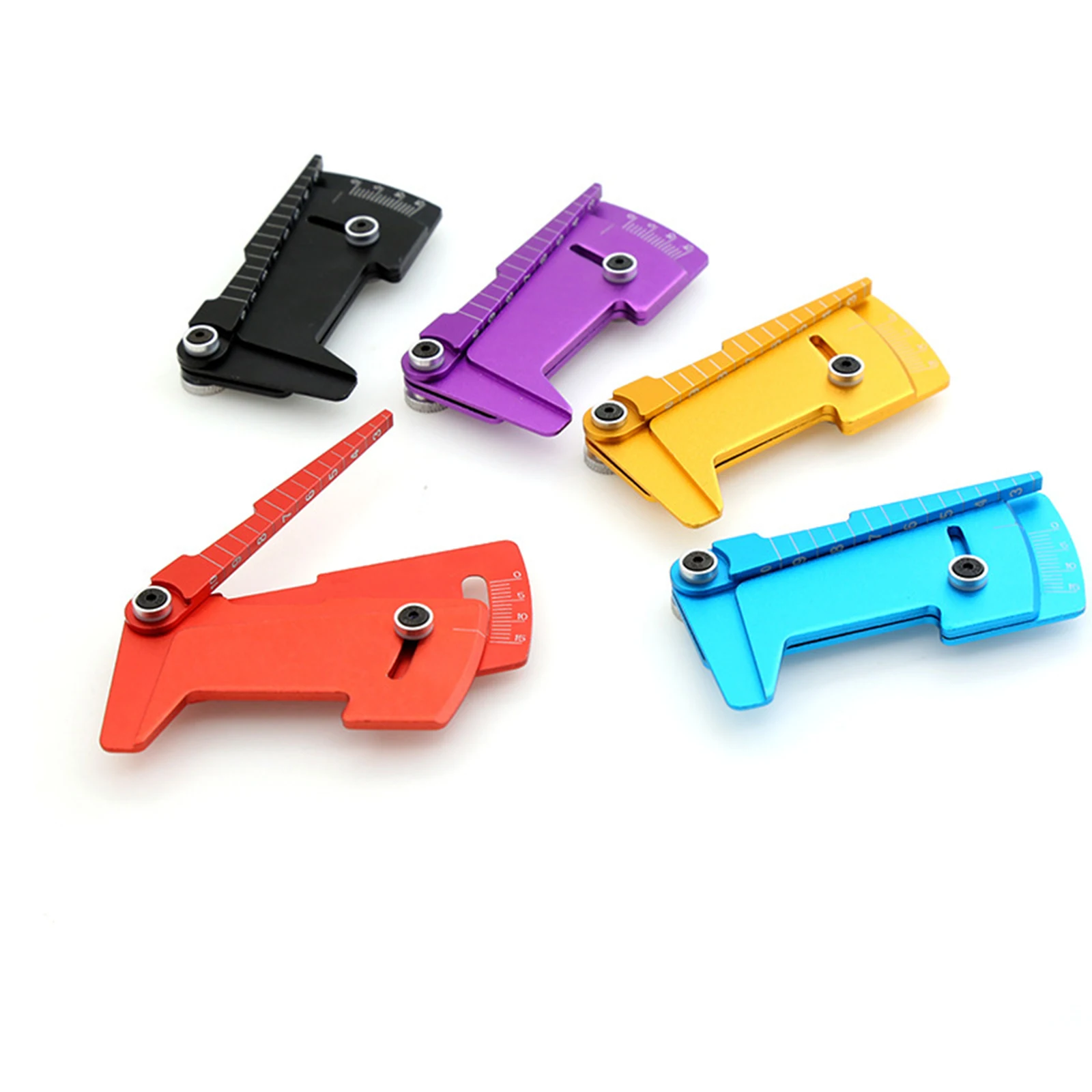 Car Adjustment Tool Metal CNC Height Adjustment Ruler Four-Wheel Positioning Ruler