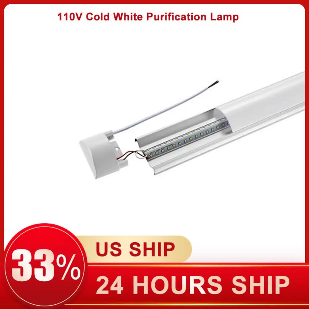 

Tube LED Cleaning Purification Light 40W 120CM LED Tri-proof Batten Light LED Tube Cold White Linear Lamp 110V