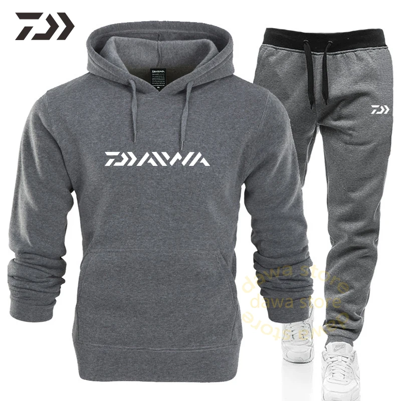 Зимний костюм для рыбалки Мужская толстовка свитшот Однотонная рубашка с