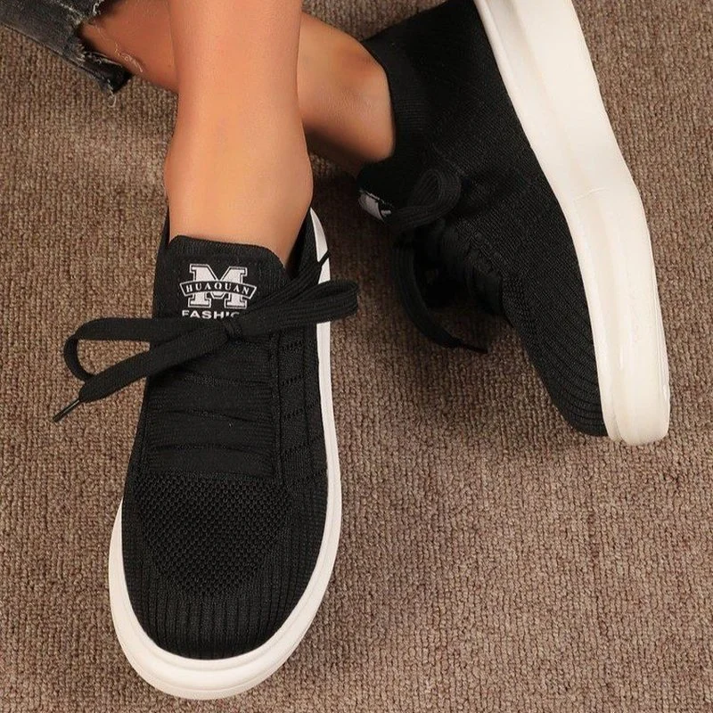 

Women's Shoes 2022 New Spring and Autumn Sports Shoes Low Heel Platform Shoes Mesh Breathable Casual Shoes Light Walking Shoes