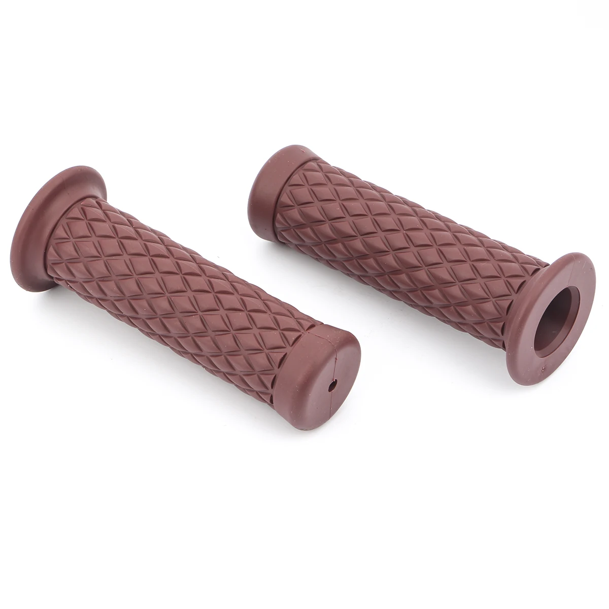 

7/8" 22mm Motorcycle Handle Bar Hand Grips Grip Handlebar End Fit Cafe Racer