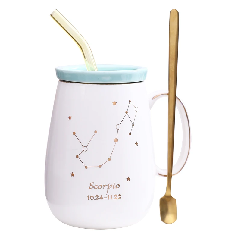 Tazas de ceramica creativas 12 созвездий стакан caneca criativa кружка для молока кофейная чашка