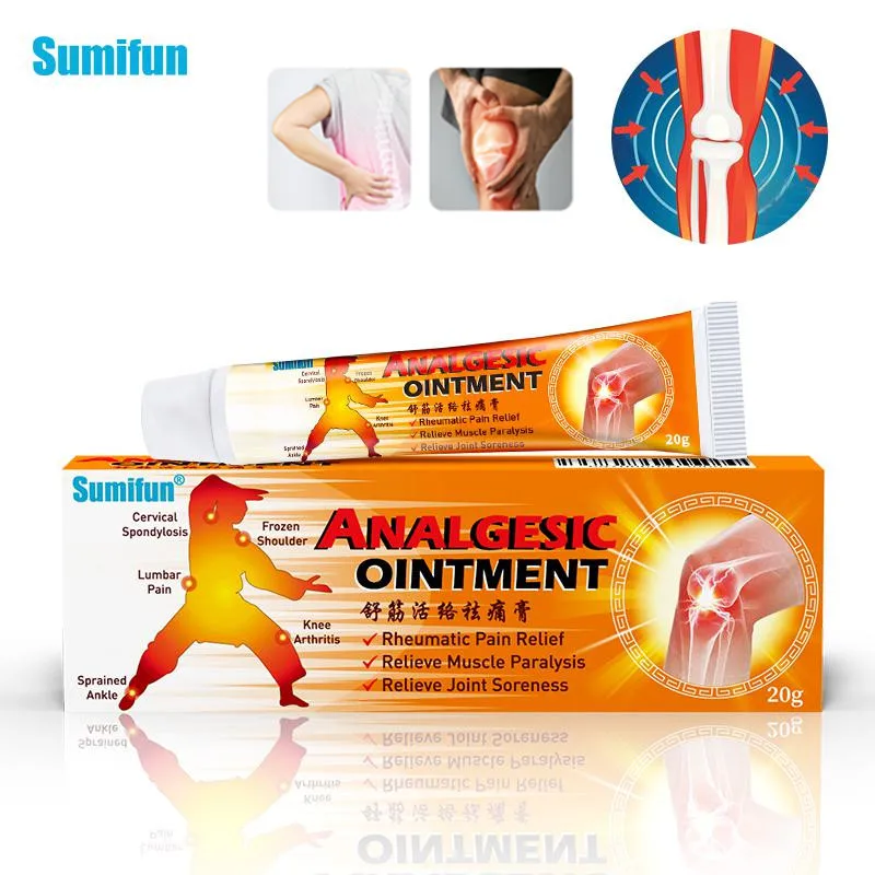 

Sumifun 20g Chinese Analgesic Balm Ointment Arthritis Joint Back Pain Relief Cream Rheumatism Arthritis Muscle Sprain Plaster