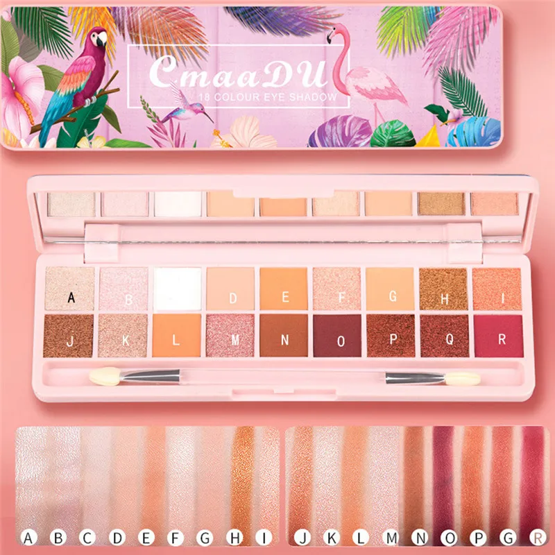 Новинка 18 цветов обнаженные блестящие тени для век матовая Мерцающая палитра