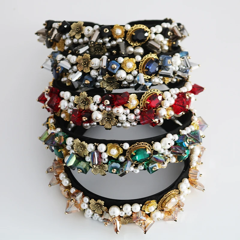 Новинка модные аксессуары для волос ювелирные изделия с цветными кристаллами