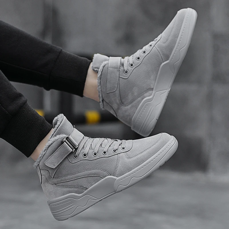 Модные мужские зимние кроссовки из хлопка; повседневная мужская обувь; Zapatos De Hombre; мужские высокие кроссовки; мужская теплая обувь; обувь для тренировок