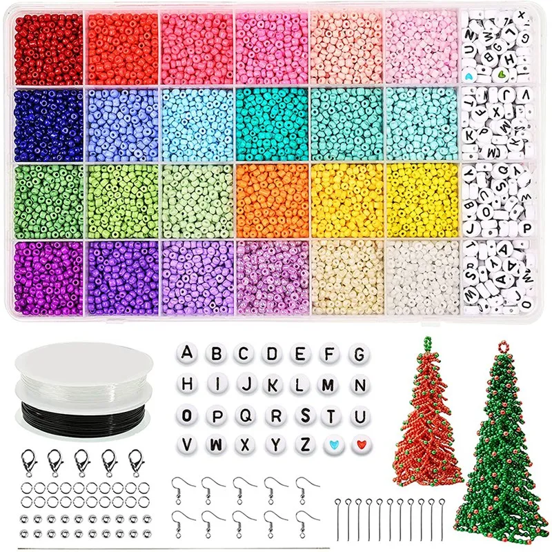 Cuentas de cristal con forma de coraz&oacute;n para fabricaci&oacute;n de joyas, Kit de cuentas de alfabeto AZ, bricolaje, pulsera, collar, 12000-0