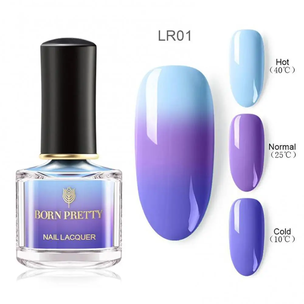 

Fashion Lasting Nail Polish Gel Temperature Change Color Thermal Varnish Tool
