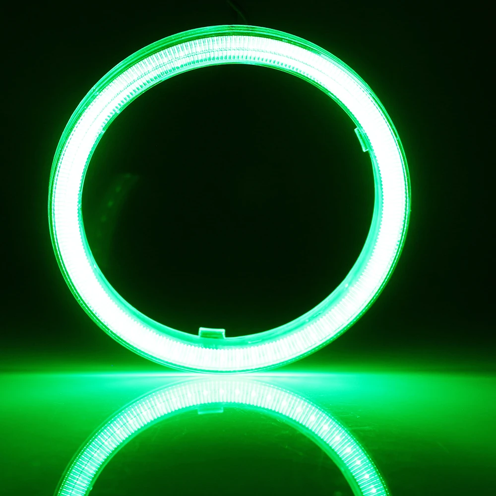 6 шт. 12 В COB ангельские глазки с крышкой Led Halo Кольца 60 мм 70 мм 80 мм 90 мм 100 мм 110 мм 120 мм Белый Синий Янтарный красный зеленый фары