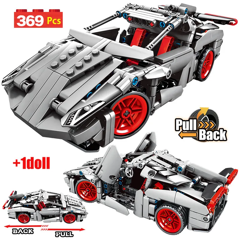 SEMBO City Супер гоночный автомобиль модель строительные блоки Лего техник Creator Supercar
