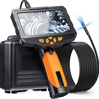 8mm lens handheld industrial endoscope camera photo taking video recording steerable borescope 5m snake tube with 32g ft