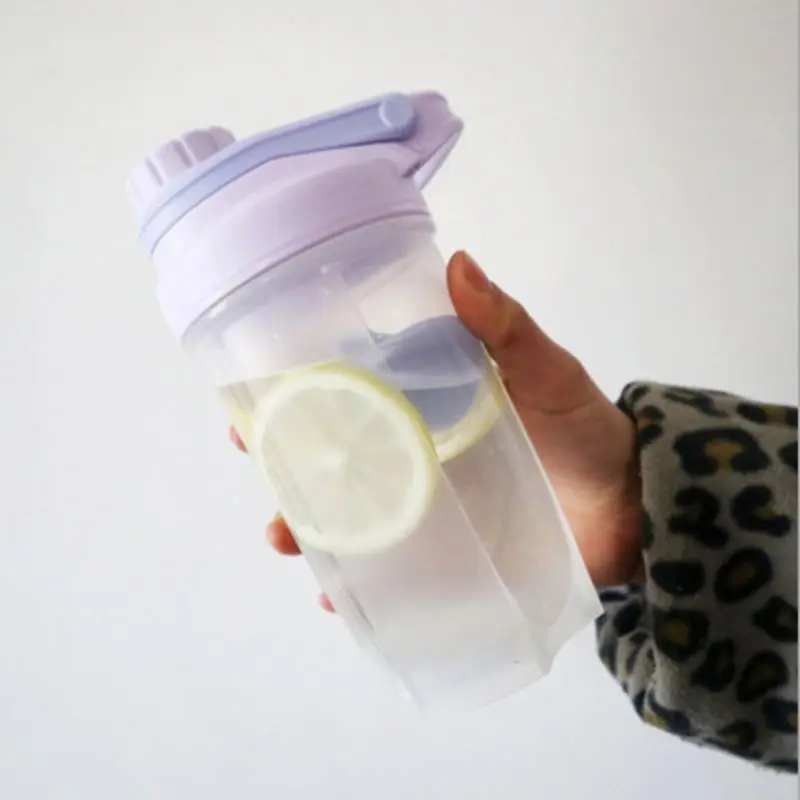 Shaker 500 мл 750 мл спортивный шейкер, бутылка для протеина BPA свободная стальная бутылка для воды с мячом тренажерный зал фитнес Сывороточный Протеин шейкер миксер Питьевая чашка кружка - Цвет: Shaker
