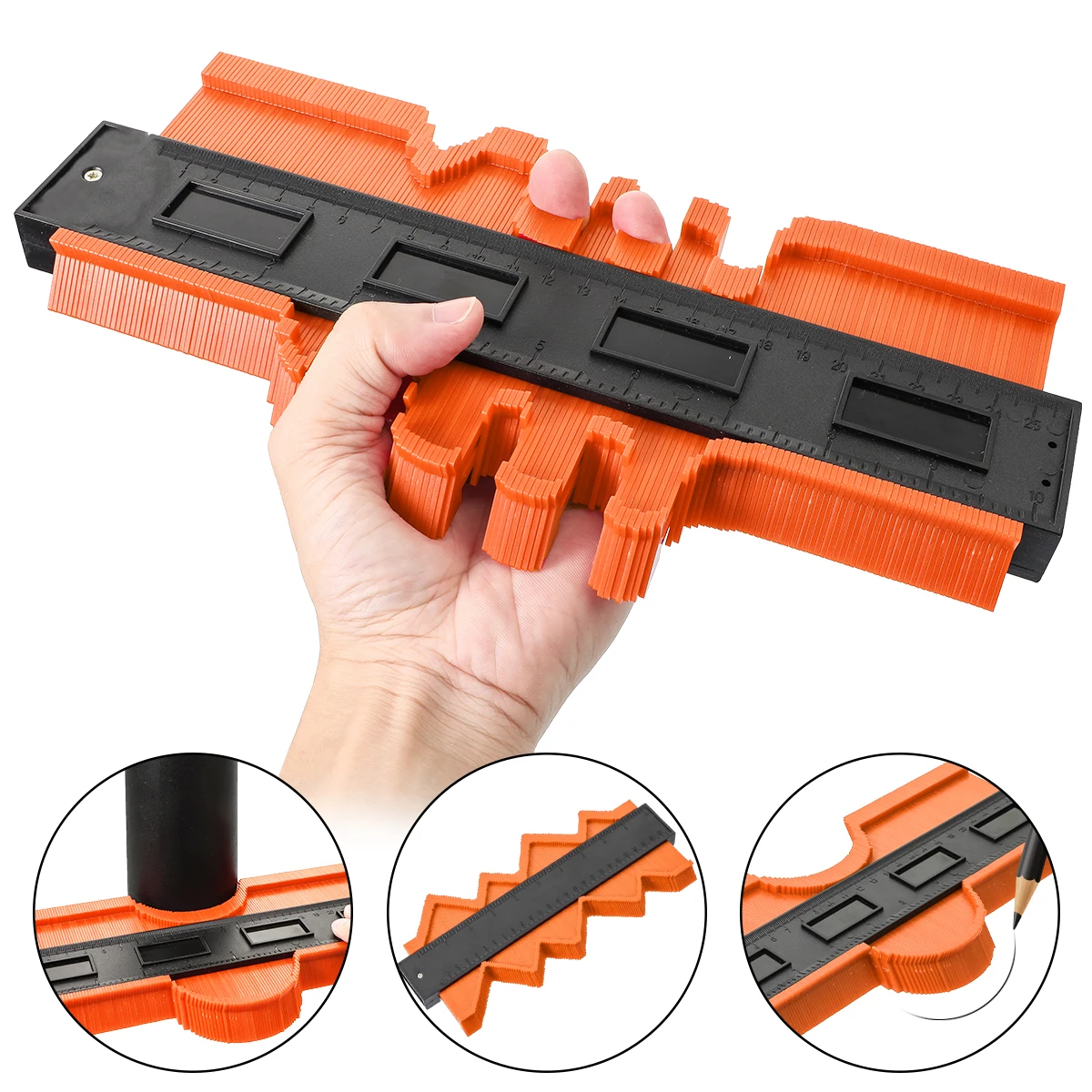 Многофункциональный измеритель контура профиля плитки ламината краев дерева