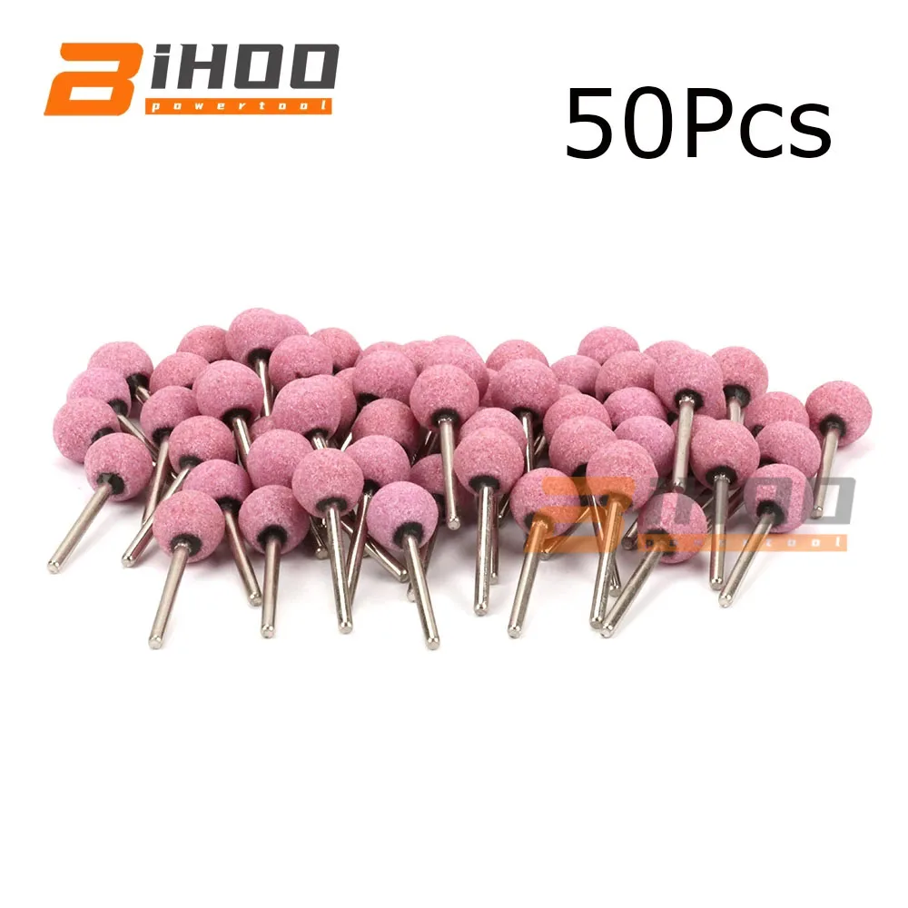

50Pcs 3mm Shank Ball Shaped Ceramic Grinding Head Set Dia 12mm Dremel Rotary Tools Dremel Tools Accessories