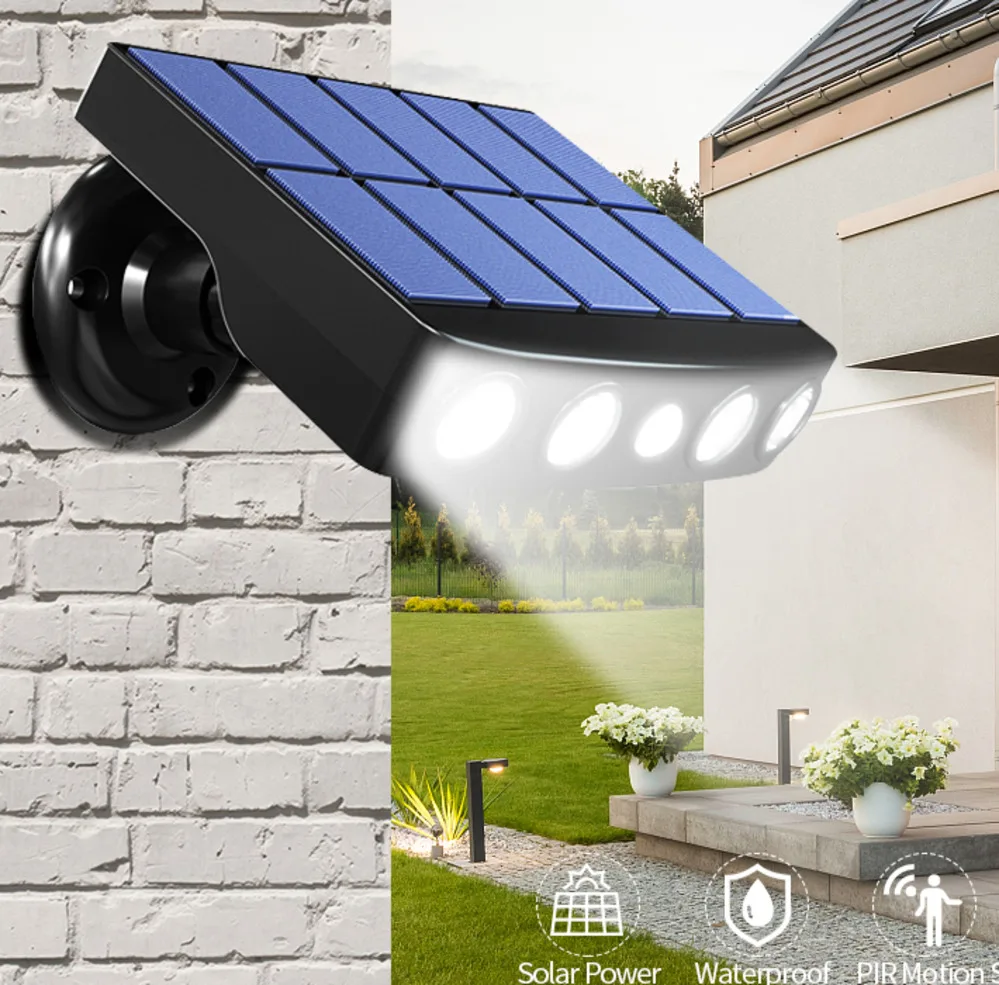 

Powerful Solar Light Outdoor Motion Sensor Waterproof Garden LED Solar Lamp Spotlights For Garden Path Street Led Wall Light